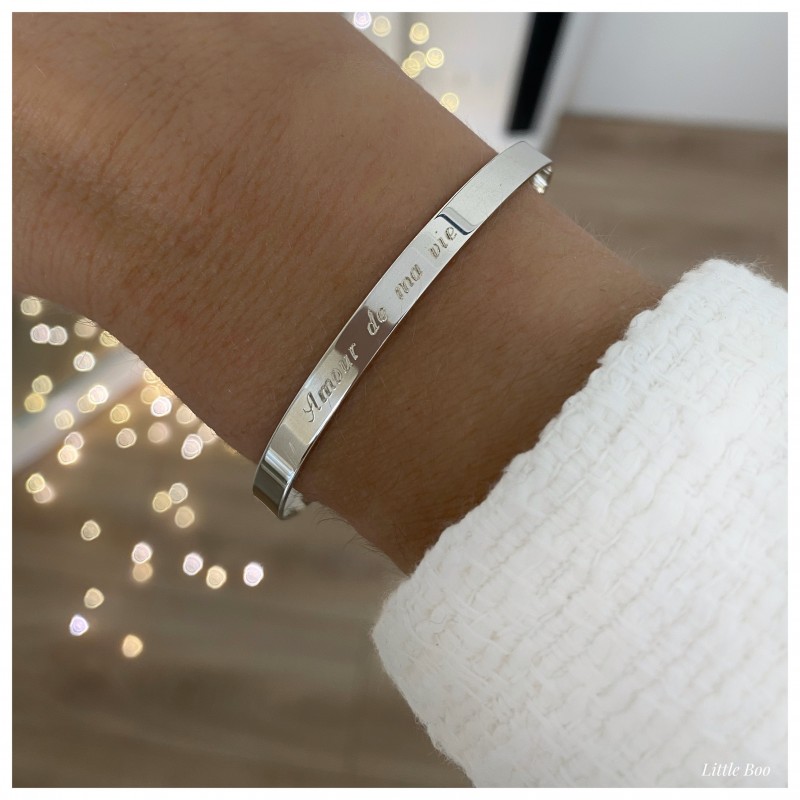 Jonc en argent personnalisable