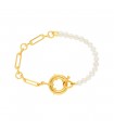 L'audacieux bracelet de perles or