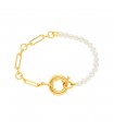 L'audacieux bracelet de perles or