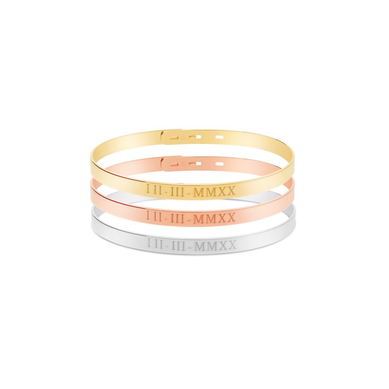 Trio de joncs personnalisable
