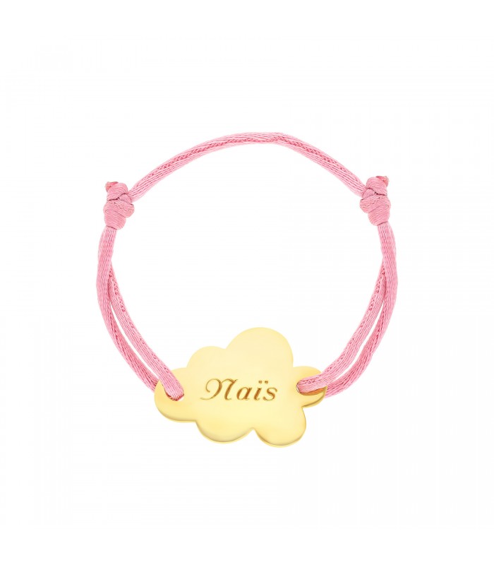 Bracelet cordon Nuage doré Bracelet cordon Nuage doré
