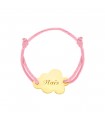 Bracelet cordon nuage or personnalisable