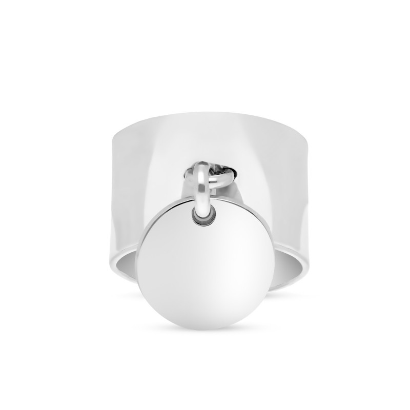 Bague réglable et son médaillon en argent personnalisable