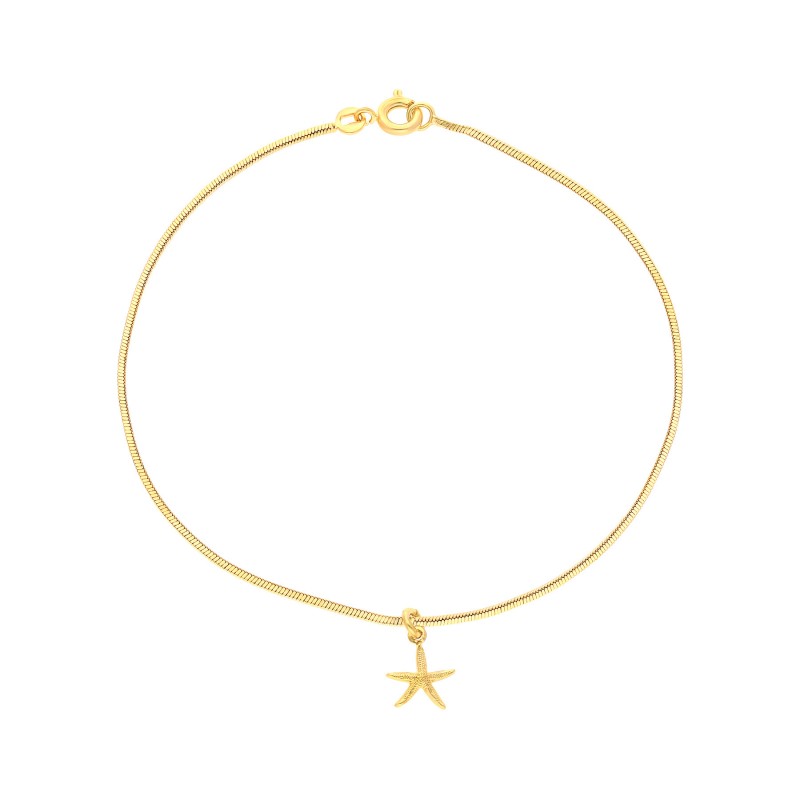 Bracelet de cheville sitaara or