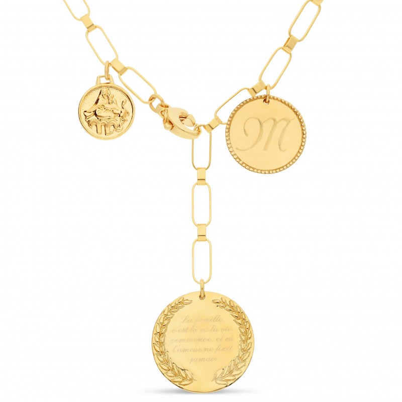 Collier zodiac or personnalisable