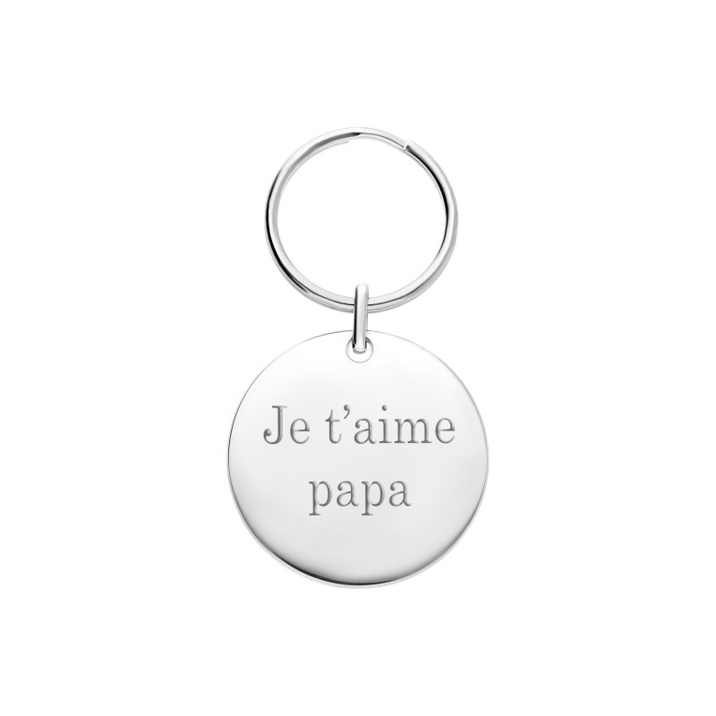 Porte-clés médaille personnalisable