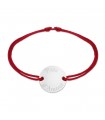 Bracelet cordon pièce gm en argent personnalisable