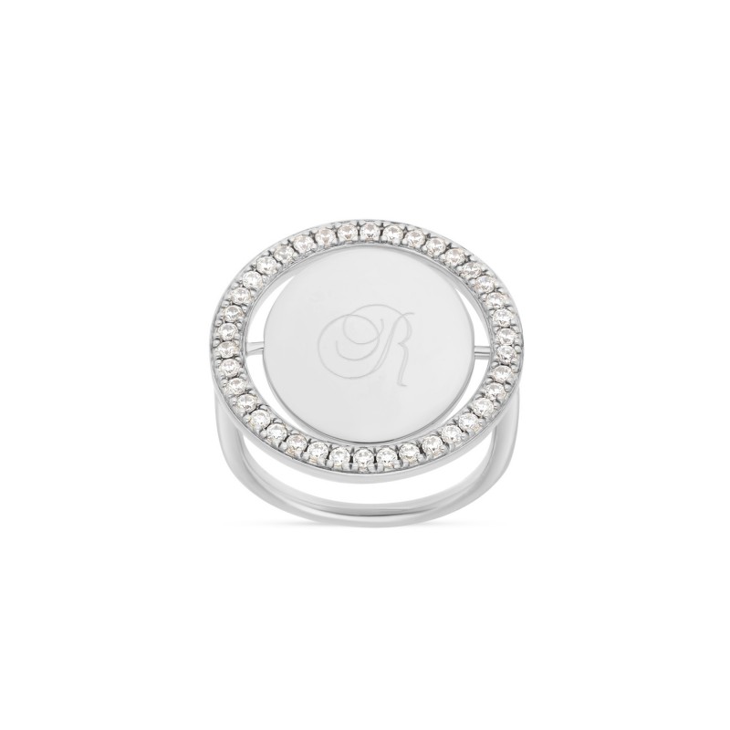 Bague colette en argent personnalisable