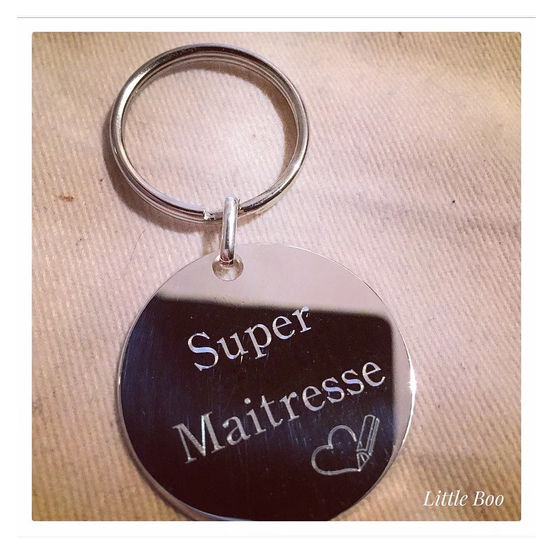 Porte-clés Métal Argenté Porte-clés Personnalisable Lettre K - Métal Argenté - 7 Cm - Design 3D - Cadeau Personnalisé Porte-clés Personnalisé