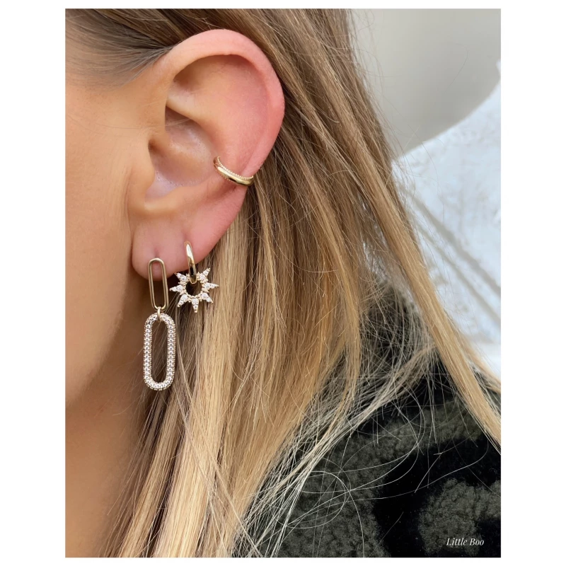 Bague d oreille nomade plaque or Little Boo