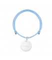 Bracelet médaillon enfant en argent personnalisable