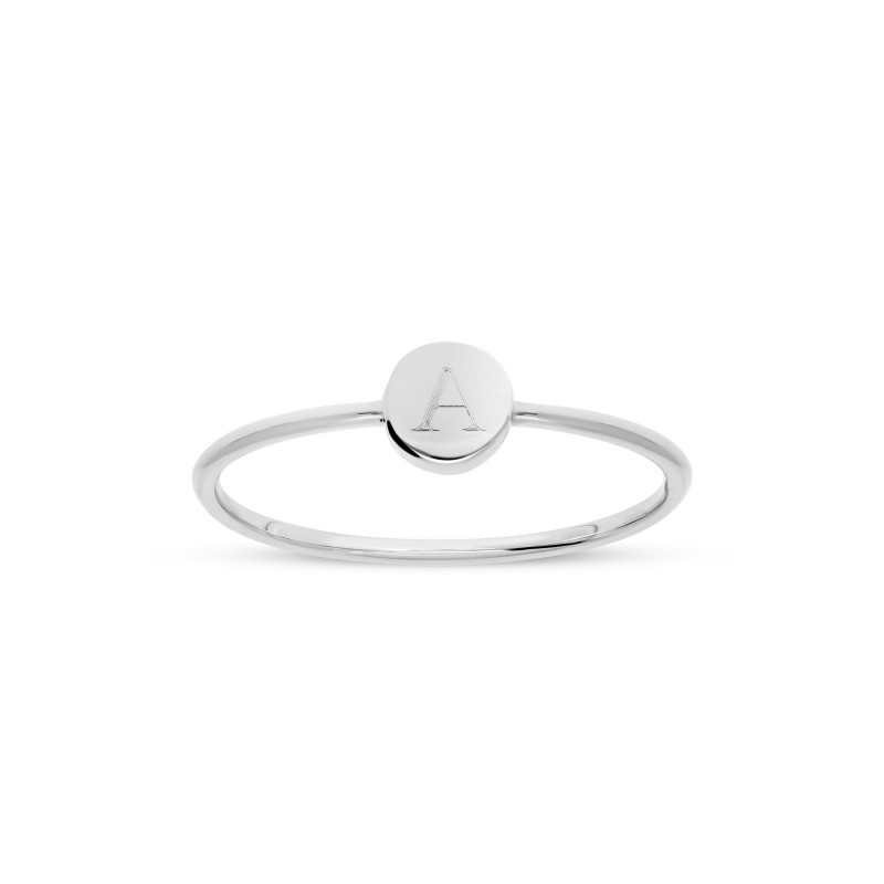 Bague lily en argent personnalisable