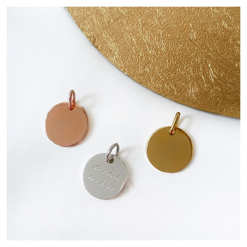 Médaille petit modèle en argent personnalisable