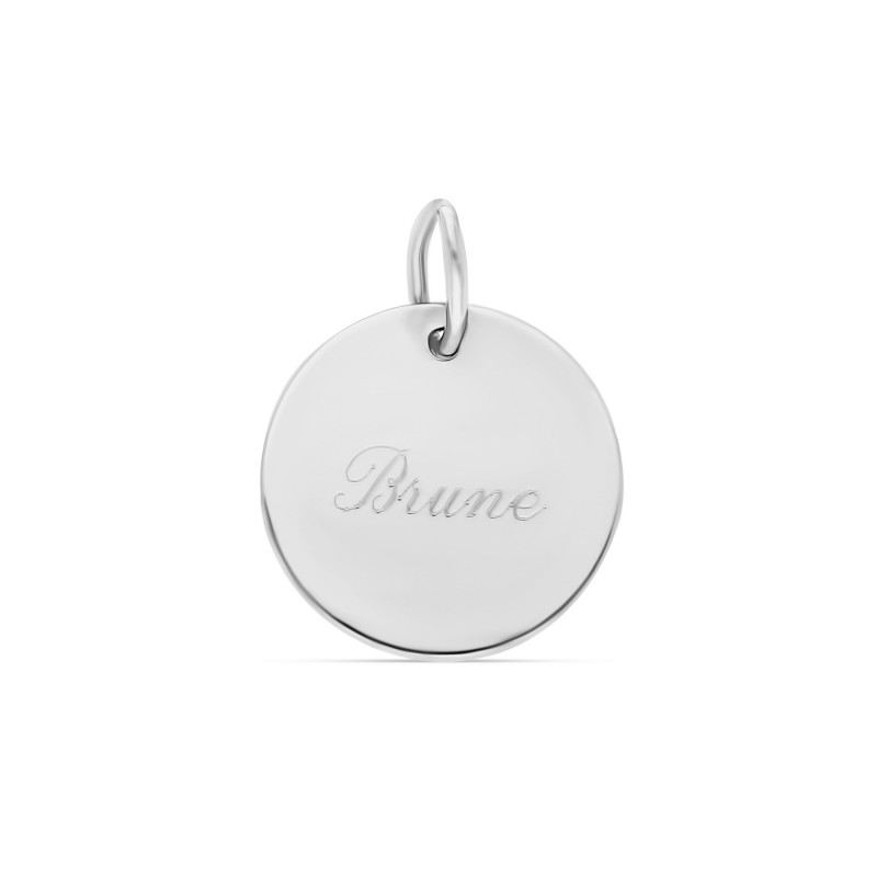 Médaille petit modèle en argent personnalisable