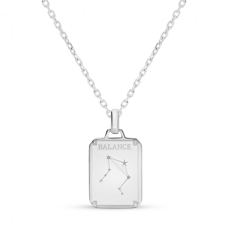 Collier astro-constellation en argent personnalisable