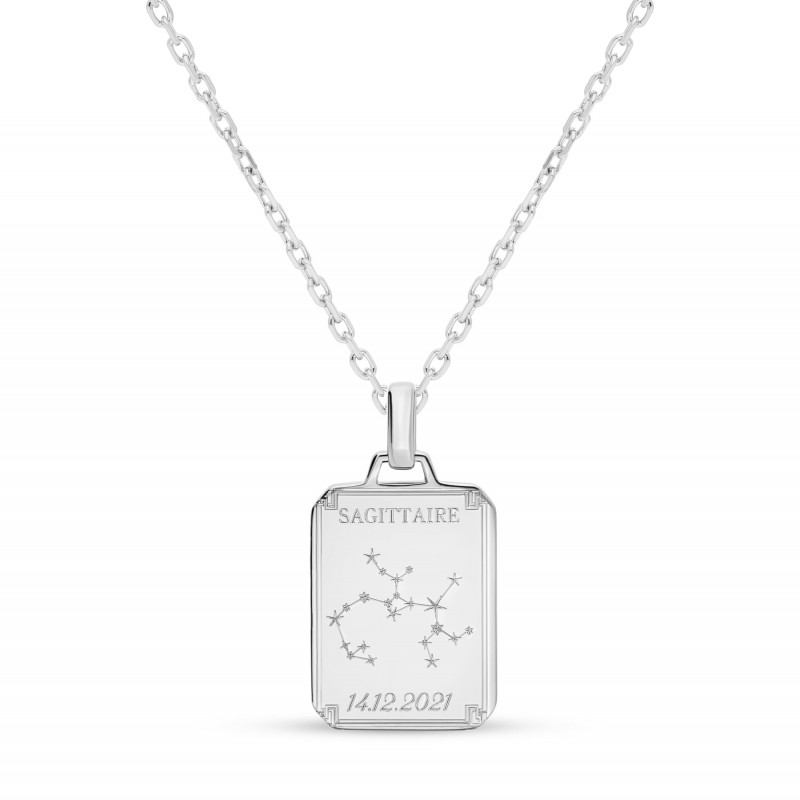 Collier constellation en argent personnalisable