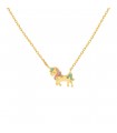 Collier licorne or personnalisable