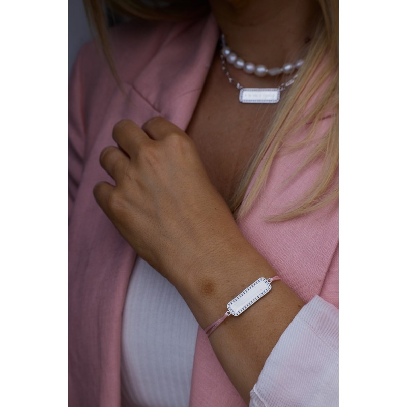 Bracelet mathilde en argent personnalisable
