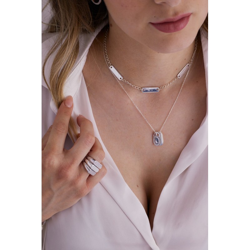 Collier camille en argent personnalisable