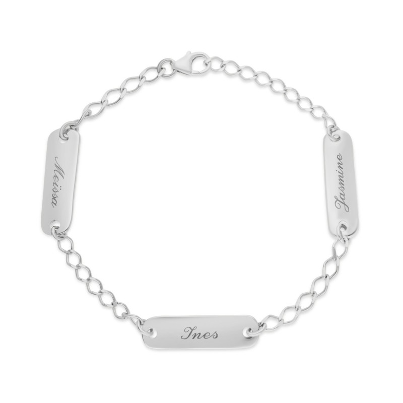 Bracelet camille en argent personnalisable