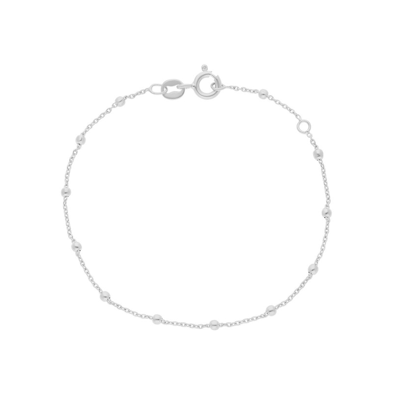 Bracelet maille boules à l'unité en argent
