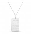 Collier mémoria® homme en argent personnalisable