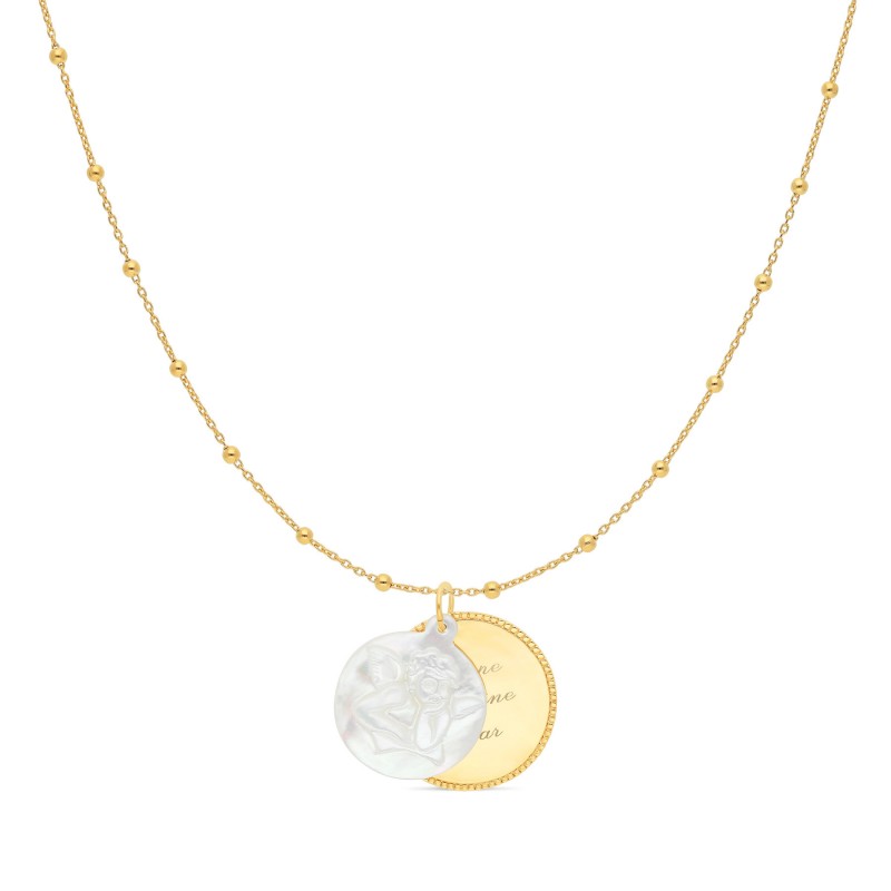 Collier mon ange enfant or personnalisable