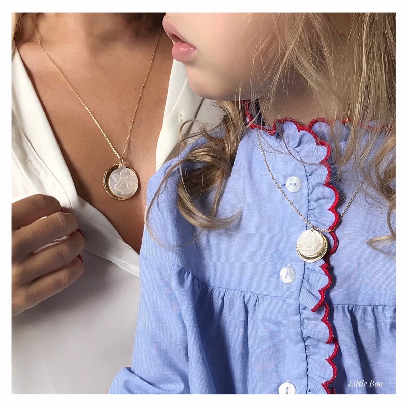 Collier mon ange enfant en argent personnalisable