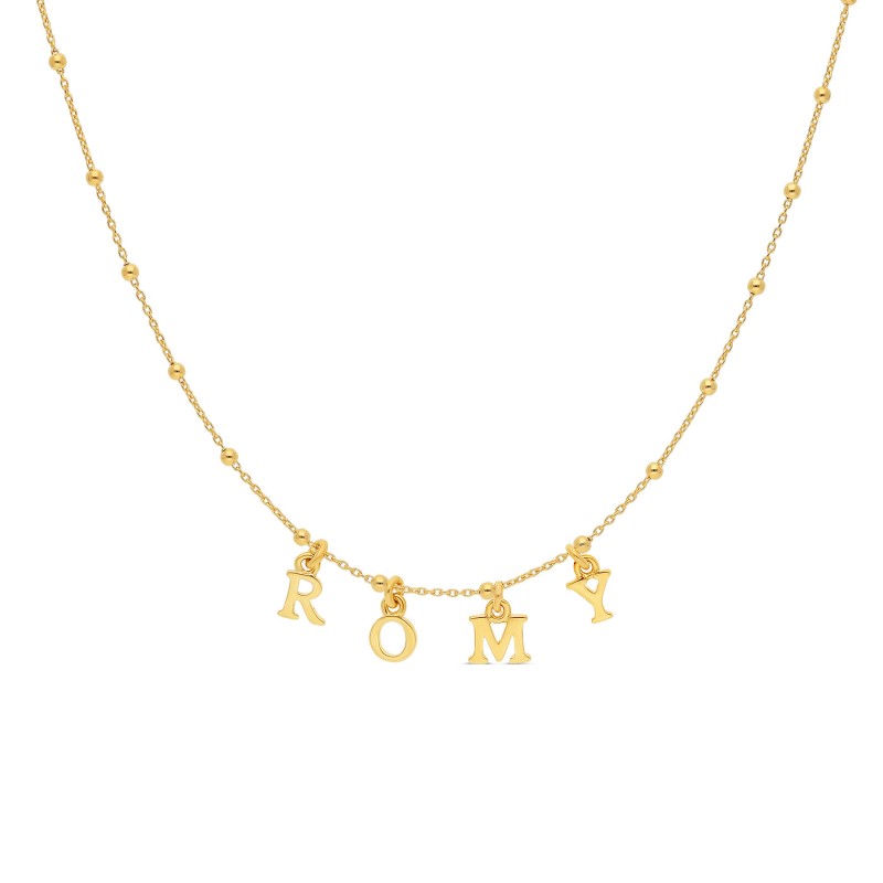Collier lettres à composer enfant or personnalisable