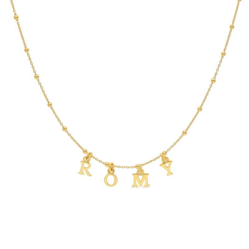 Collier Personnalisé Avec Lettre Initiale - Pendentif Alphabet A-Z