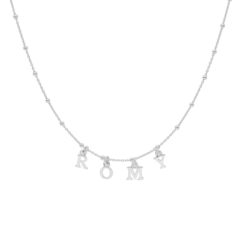 Collier lettres à composer enfant en argent personnalisable