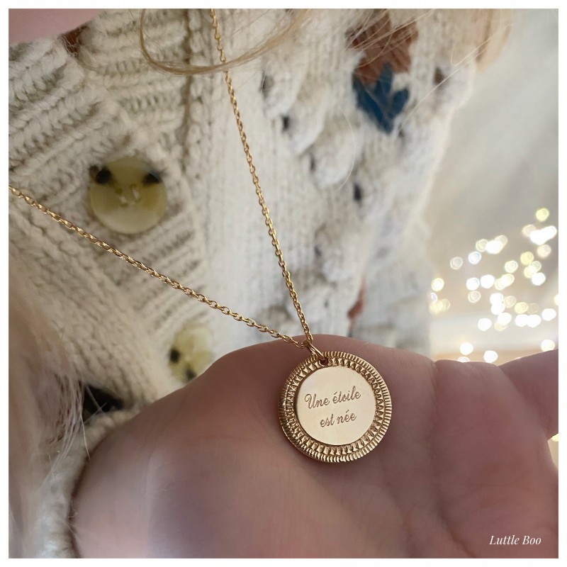 Collier Aztèque Enfant Or personnalisable