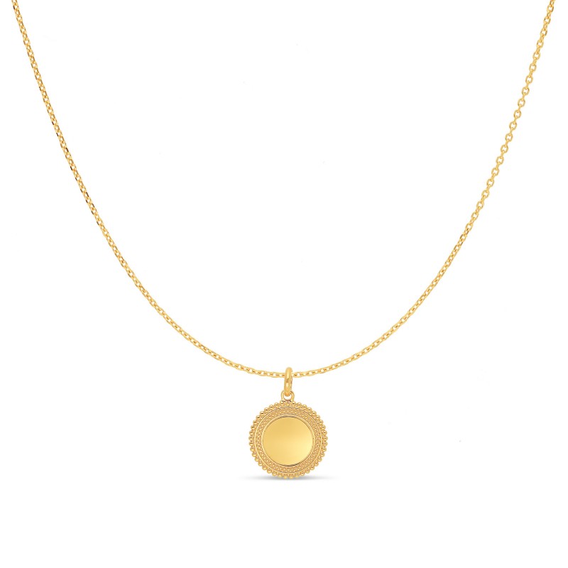 Collier solaris enfant or personnalisable