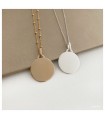 Collier Médaille Photogravure Or