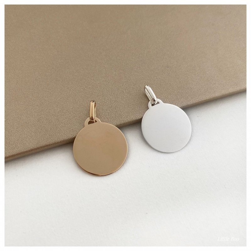 Médaille photogravure en argent personnalisable