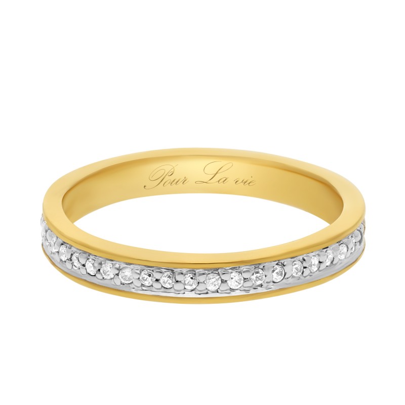 Alliance strass or personnalisable