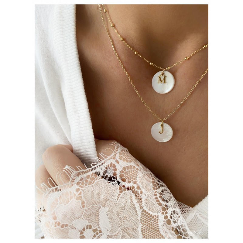 Collier bianca or personnalisable