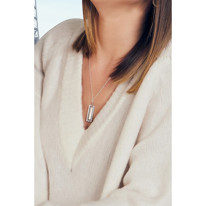 Collier lisa en argent personnalisable