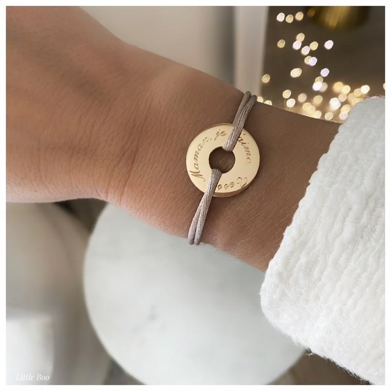Bracelet cible gm or personnalisable