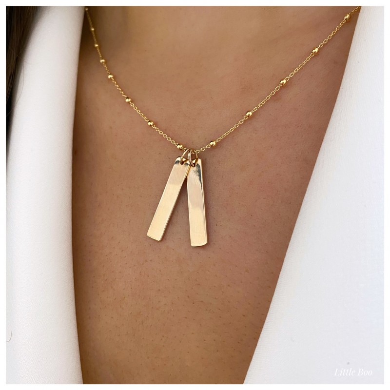 Collier barrette or personnalisable