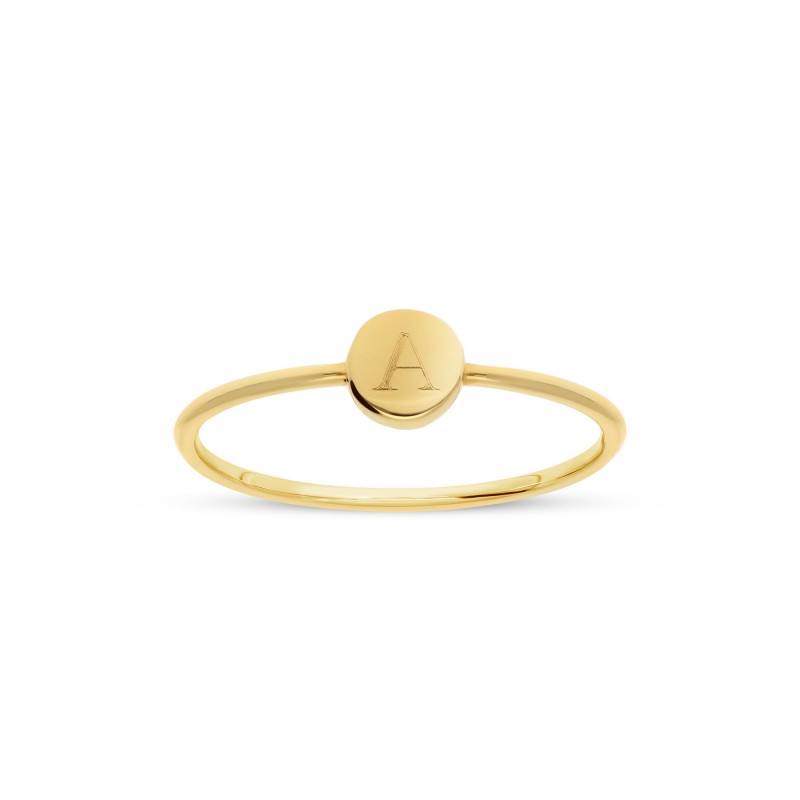 Bague lily or personnalisable