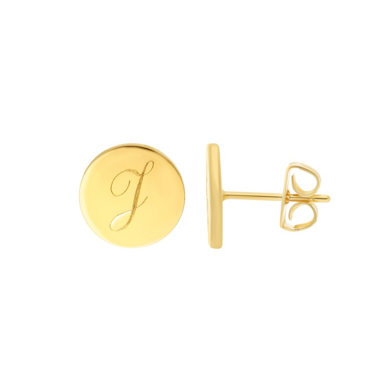 Boucles d'oreilles pastilles or personnalisable