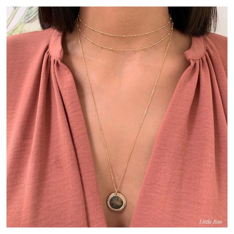 Collier Aztèque Or personnalisable