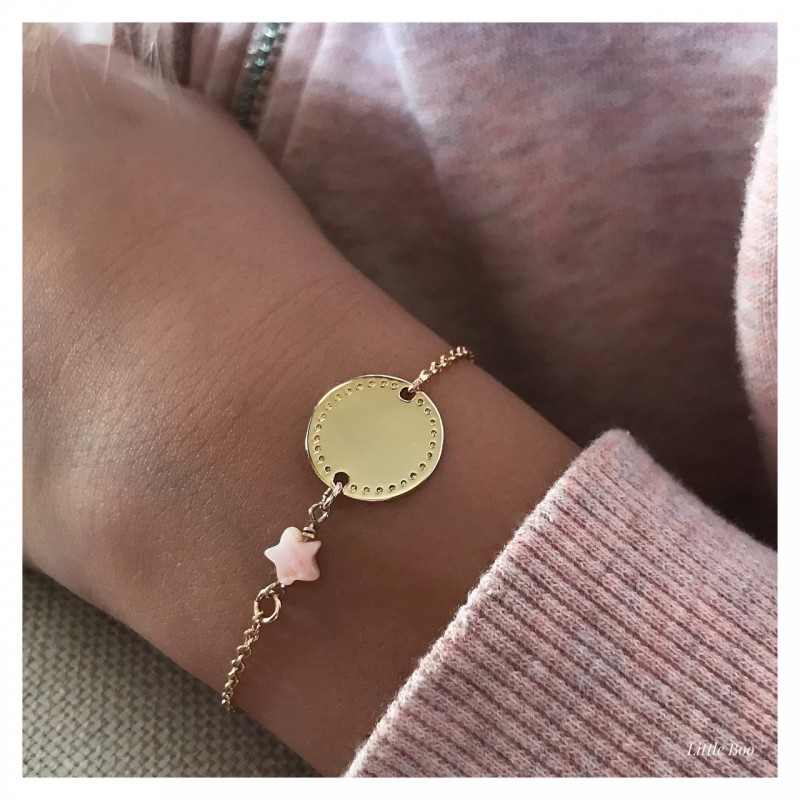 Bracelet p'tit loup or personnalisable