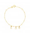 Bracelet lettres à Composer Or