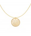Collier Médaille Perlée Or