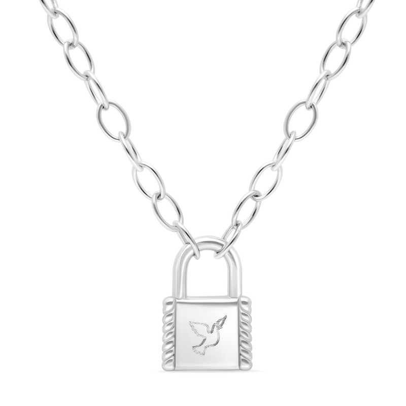 Collier roméo en argent personnalisable