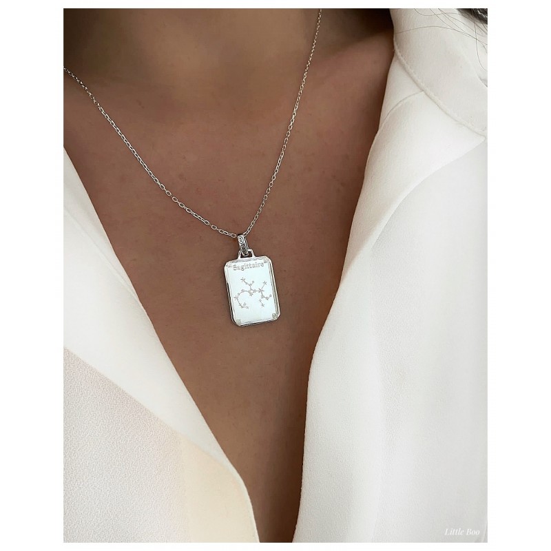 Collier constellation en argent personnalisable