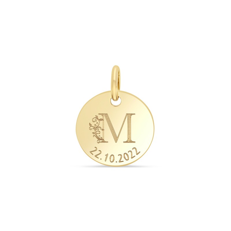 Médaille naissance enfant or personnalisable