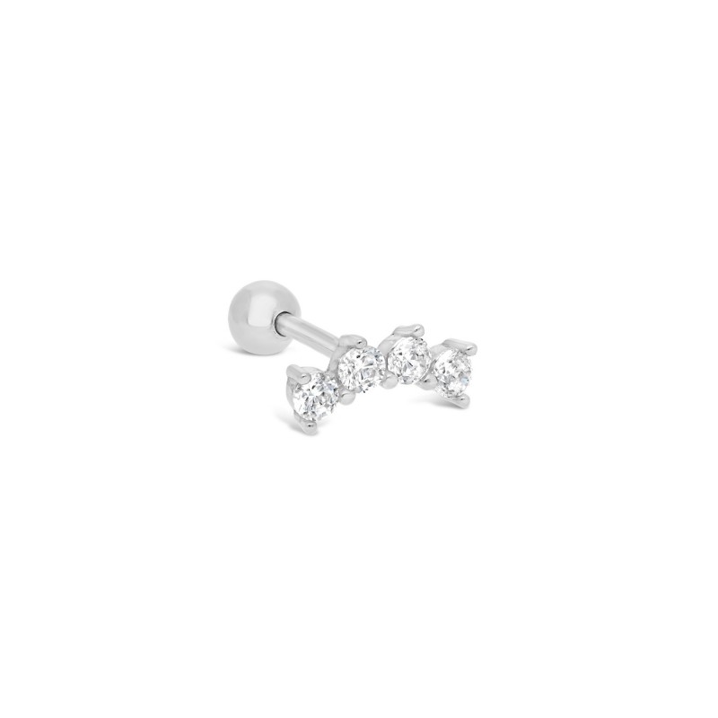 Piercing lotus en argent